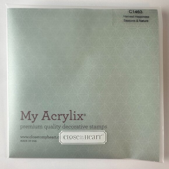 My Acrylix Stamps Set C1463 Harvest Happiness Seasons & Nature - Picture 2 of 2